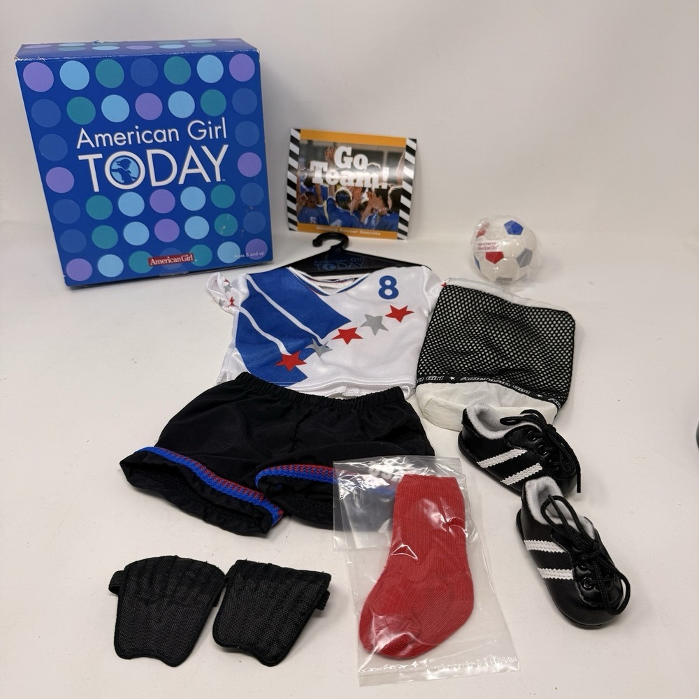 New American Girl Team USA Olympics Soccer Set For 18 Inch Dolls Outfit Clothes